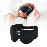 SYPVRY máscara de sueño Bluetooth, vista frontal, bloqueo de luz para dormir mejor.