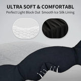 SYPVRY diseño ergonómico 3D para comodidad ocular y sueño sin presión.