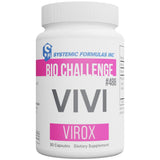 Botella de Systemic Formulas Bio Challenge 488 VIVI Virox, cápsulas para apoyo inmunitario diario.