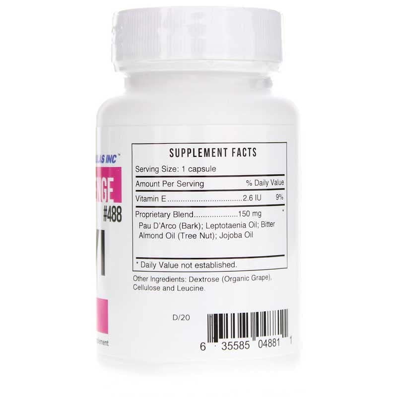 Etiqueta de Systemic Formulas Bio Challenge 488 VIVI Virox con indicaciones de uso diario.