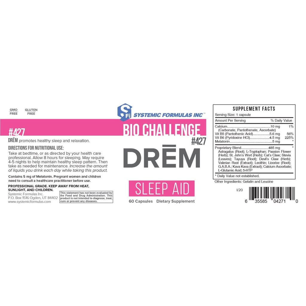 DReM contiene melatonina: apoyo a la relajación y al sueño