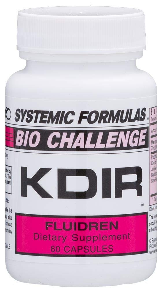 KDIR Fluidren de Systemic Formulas, botella; posible apoyo a la función renal normal.