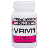 Systemic Formulas VRM1, botella de aceite con aroma a ajo, apoyo diario al intestino.