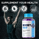 Syvor Boost TRT Gummies, etiqueta clara y legible con datos clave