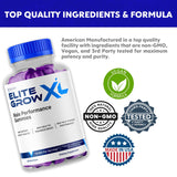 Botella de Syvor Elite Grow XL con etiqueta clara y natural.