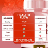 Syvor Healthy Flow Etiqueta: información clara de ingredientes para elección informada.