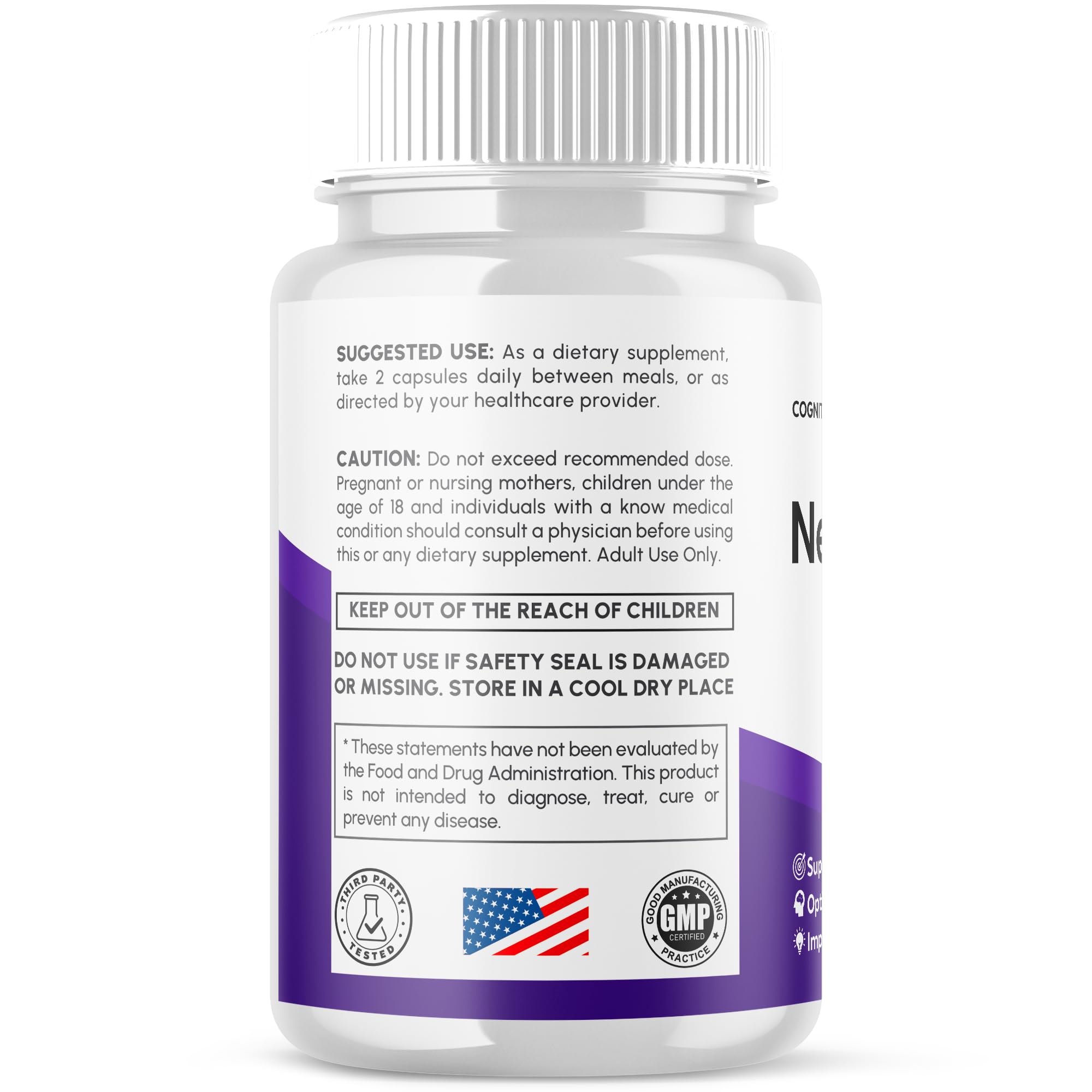Envase práctico de Neurocept Syvor, diseño compacto para la vida diaria.