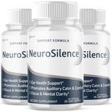 Cápsulas Neurosilence en botella Syvor para uso diario y bienestar general.