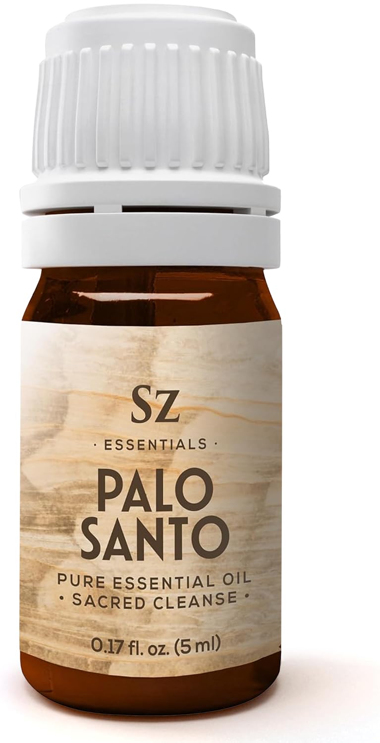 Sz Essentials Palo Santo Aceite Puro Frasco: aroma auténtico para calmante ritual de relajación