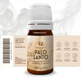 Sz Essentials Palo Santo Difusor Aromaterapia: difunde notas maderosas para ambiente tranquilo
