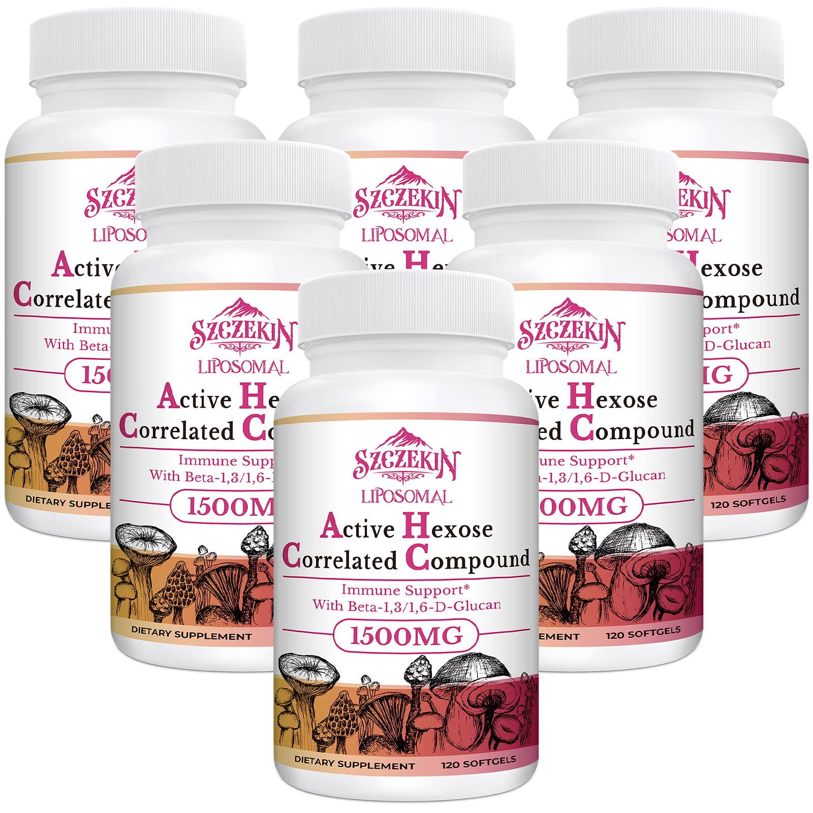 SZCZEKIN 1500 mg compuestos hexosa liposomados en botella para absorción avanzada