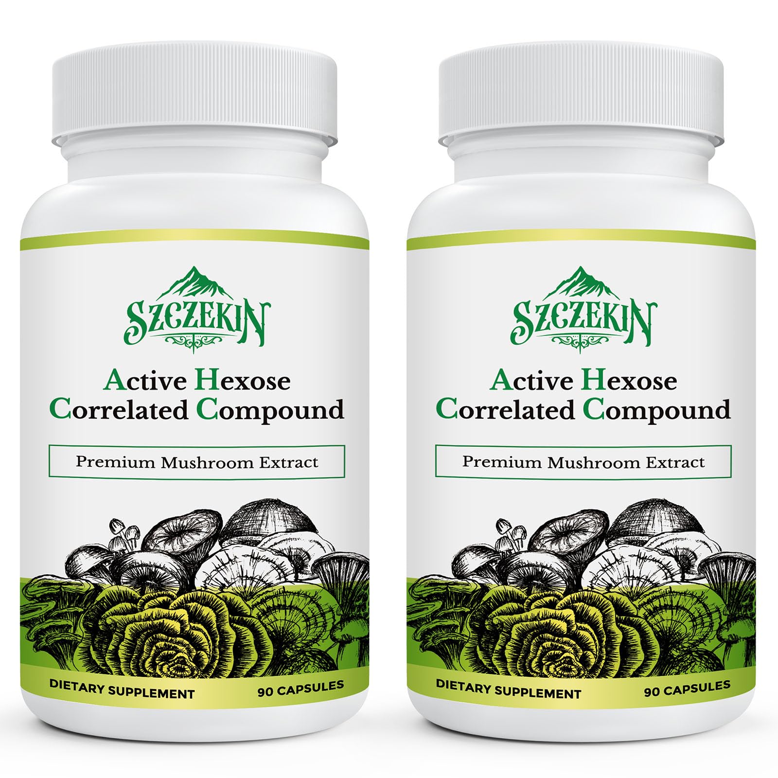 SZCZEKIN compuesto Hexosa Activo 1500 mg: cápsulas para apoyo inmunológico diario.