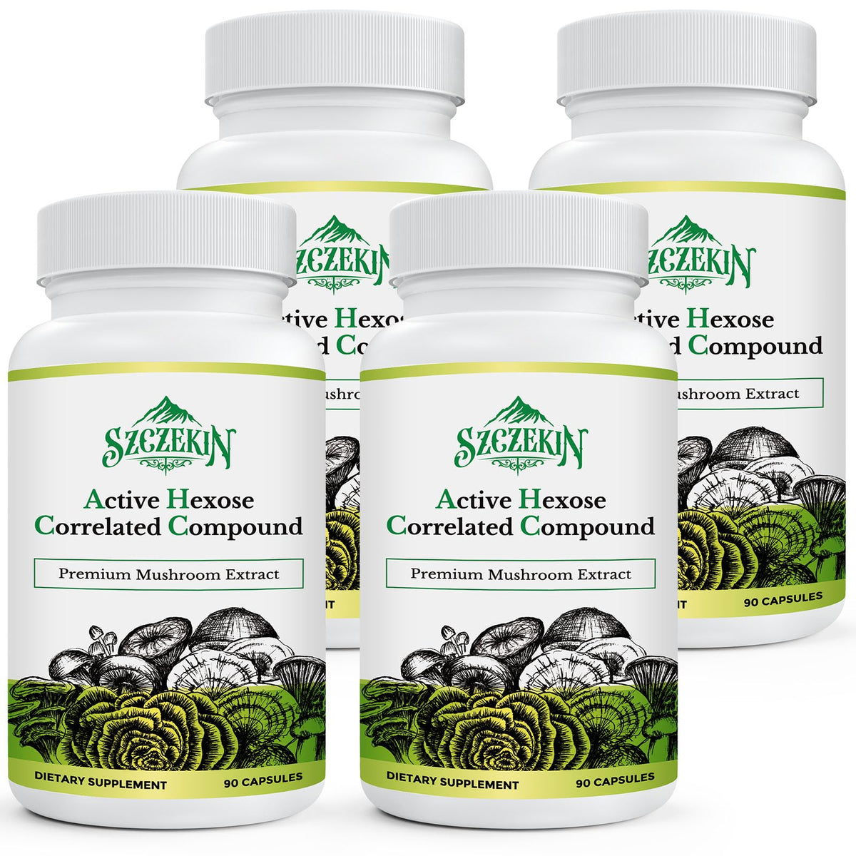 SZCZEKIN envase de cápsulas veganas 1500 mg para uso diario.