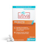 Szio+ Utiva Probiotic: botella con cápsulas de liberación retardada para soporte intestinal.