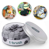 TBrush tableta dental blanqueadora en pack eco con envase reutilizable