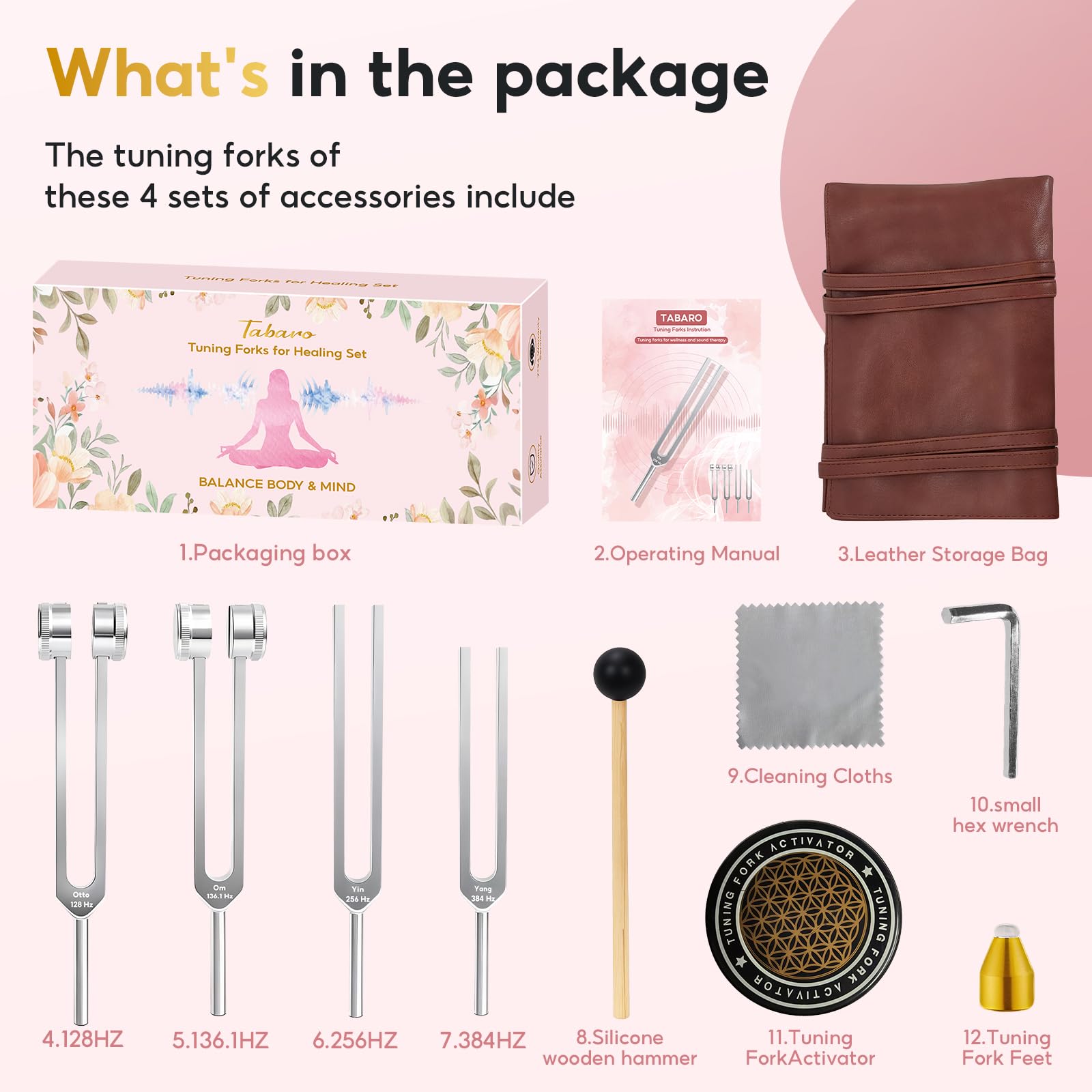 TABARO caja regalo elegante, presentación ideal para meditadores y practicantes.