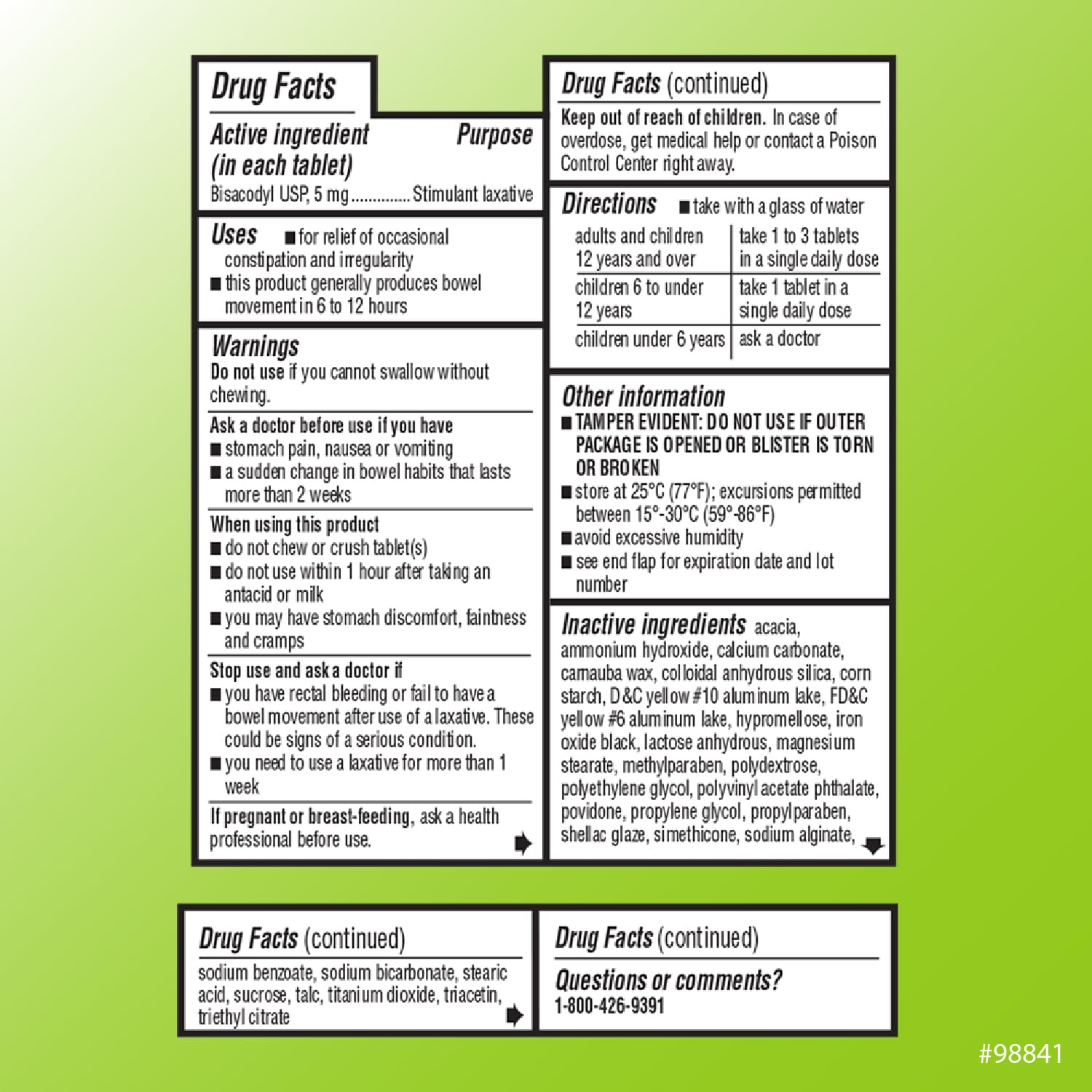 bisacodilo tabletas faciles de ingerir ideal para uso diario