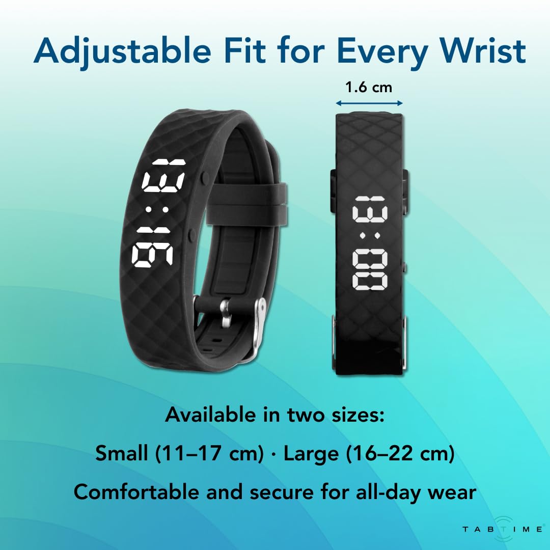 Tabtime Pulsera Vibrante con batería recargable para uso prolongado.