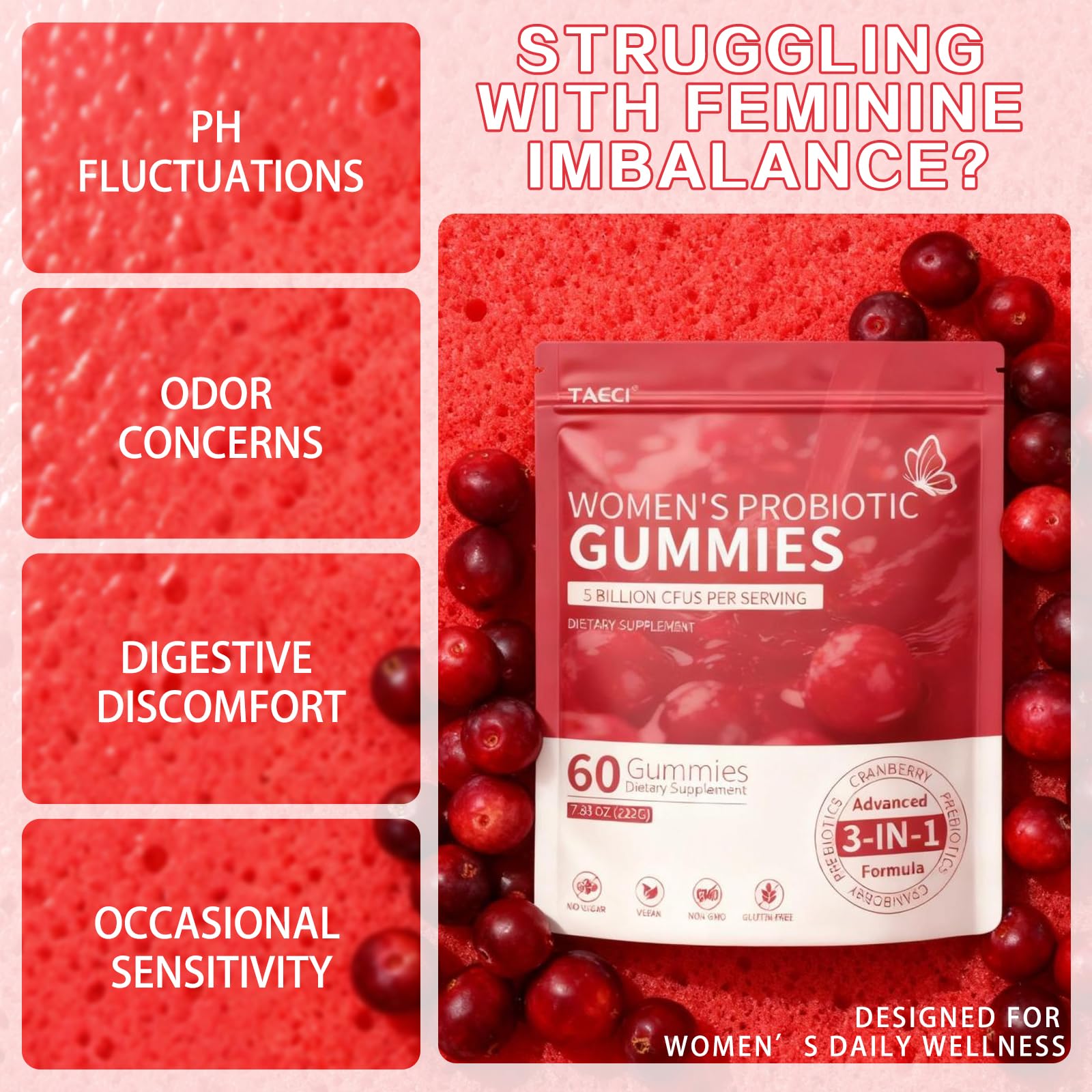Taeci gominolas probióticas para flora digestiva estable