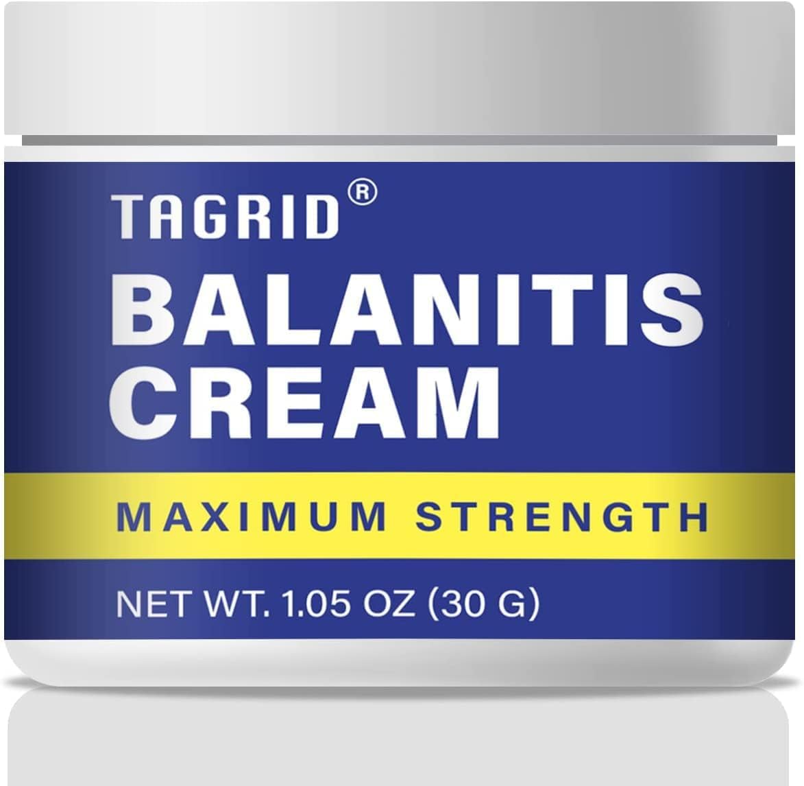 TAGRID Balanitis crema: bote práctico para alivio rápido de irritación.