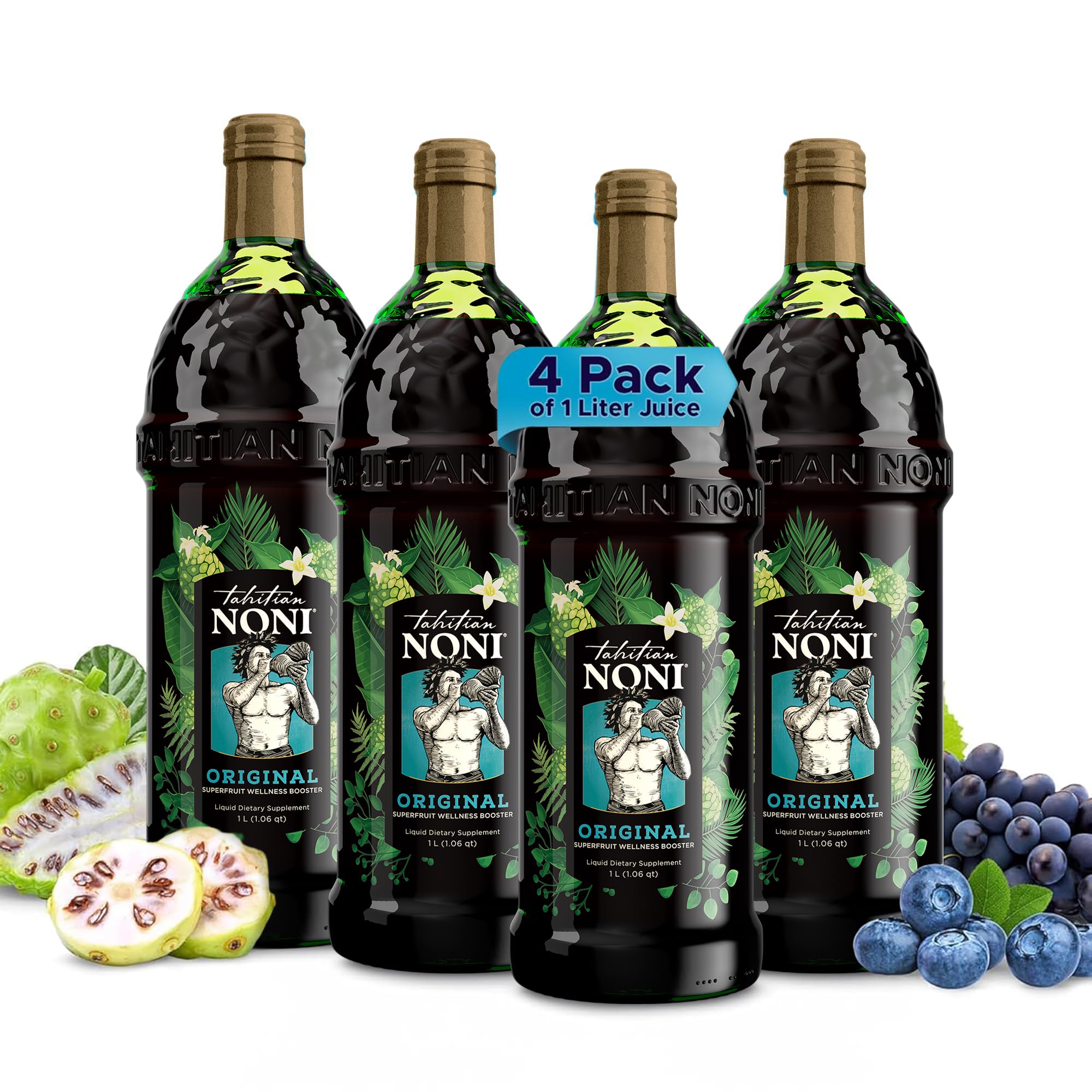 Tahitian Noni jugo vertido en vaso, posible impulso de vitalidad diaria