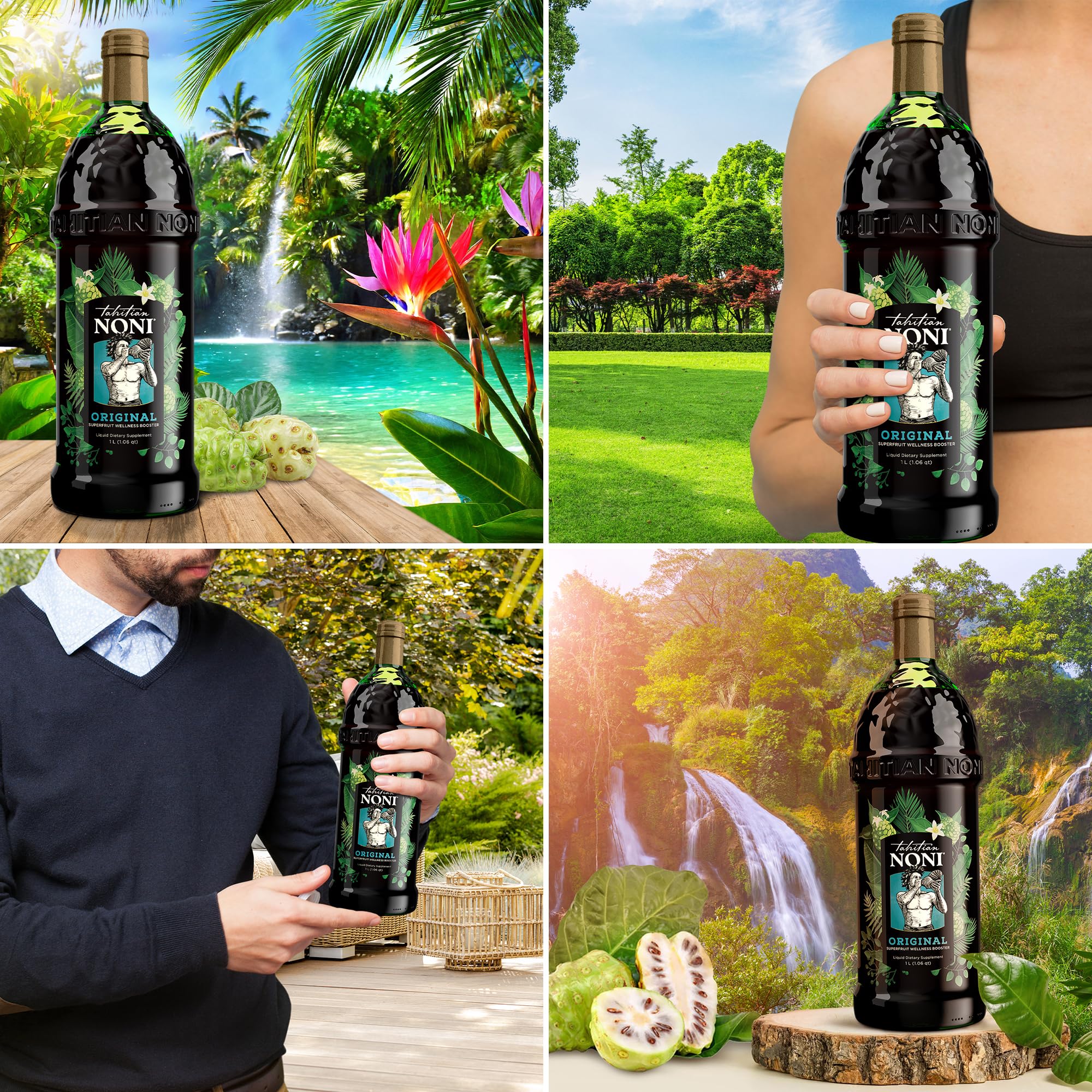 Tahitian Noni: experiencia diaria de bienestar lista para mezclar con té.