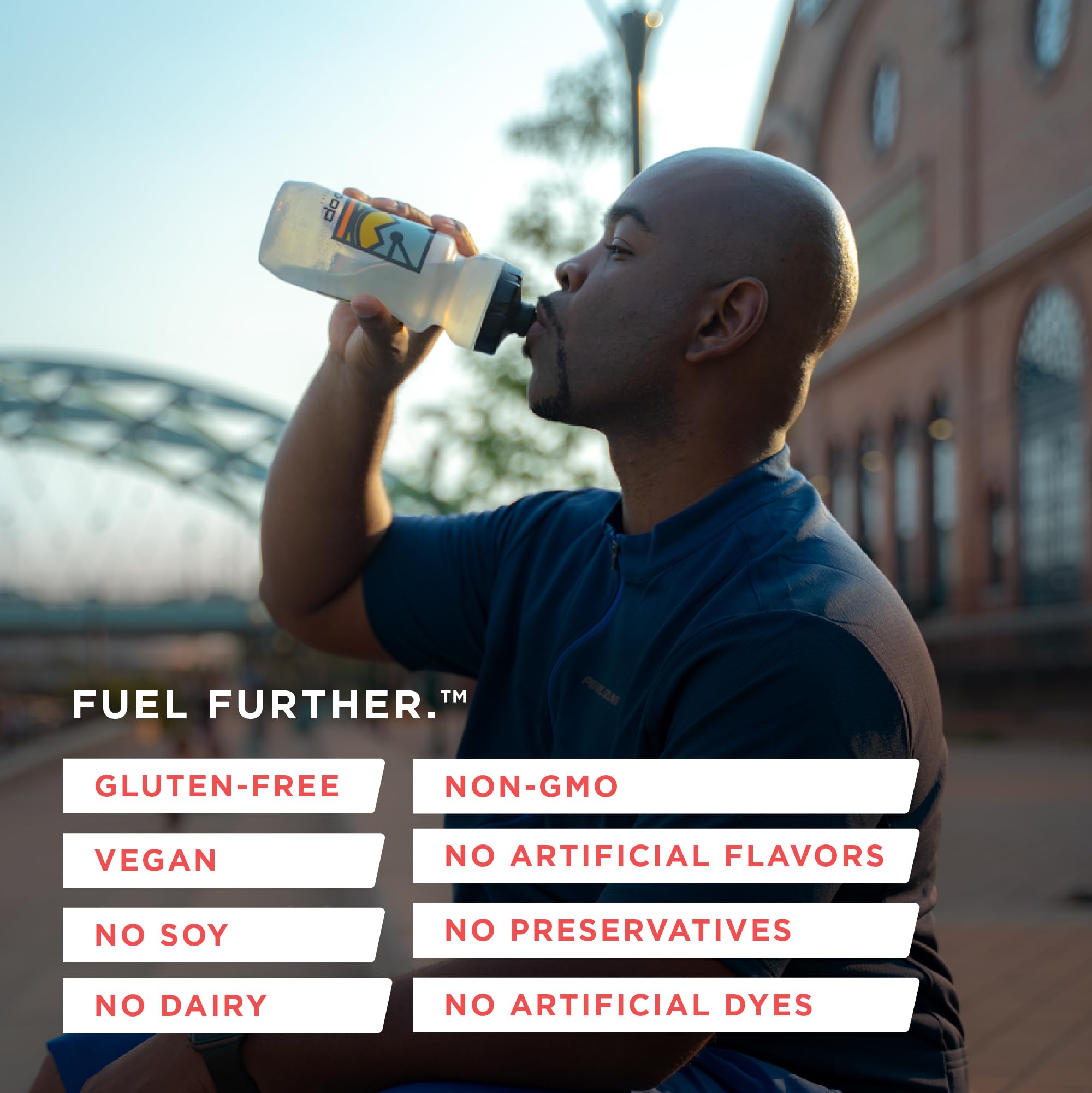 Endurance Fuel vegano y libre de gluten, compatible con dietas diversas.