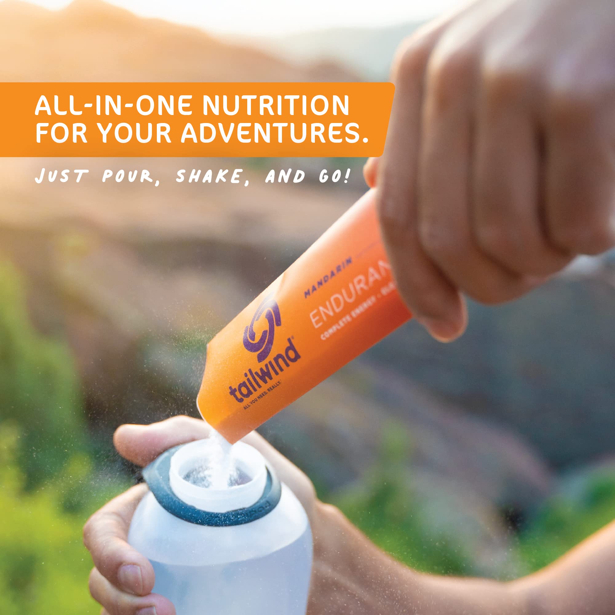 Tailwind Nutrition Endurance sabor Naranja Mandarina sin cafeína para entrenamientos más suaves