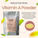 Talsen Chemicals Vitamina A en polvo, ideal para emulsiones faciales.