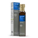 TALYA Aceite de comino negro en frasco de cristal, conserva pureza para uso diario.