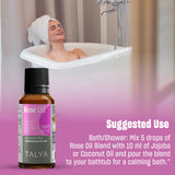 Talya Aceite Esencial de Rosas para cabello, brillo y suavidad.