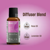 Talya Aceite de Rosas para manos y uñas con nutrición suave.