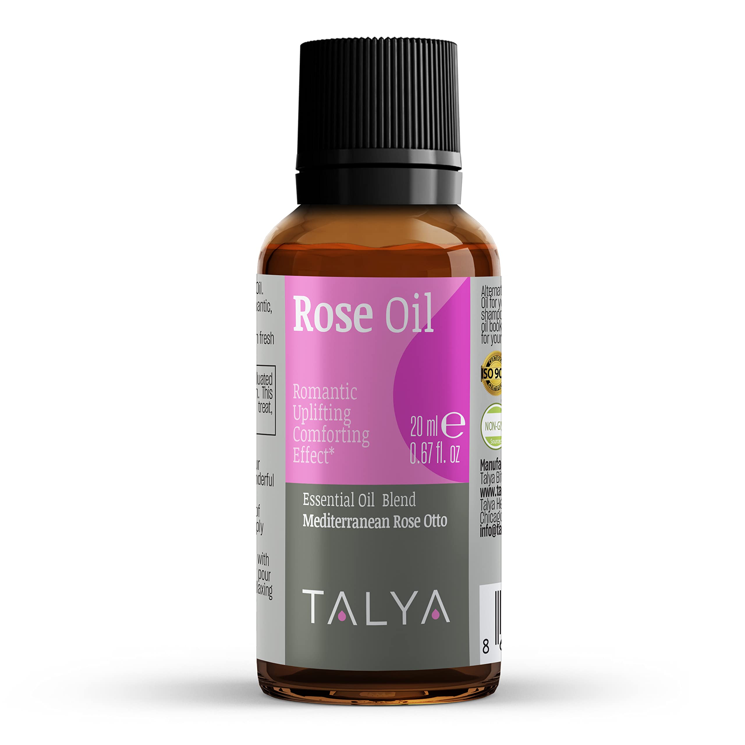 Talya Aceite Esencial de Rosas para difusor, aroma relajante y calmante.