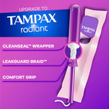 Caja Tampax de 40 tampones para mayor conveniencia.
