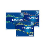 Caja Tampax Regular de 4 packs para conveniencia y transporte.