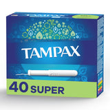 Tampax con aplicador de cartón para inserción suave y controlada.