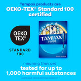 Cinco absorbencias de Tampax Pearl para adaptar el flujo