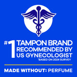 Tampax Pearl libre de tintes para piel sensible