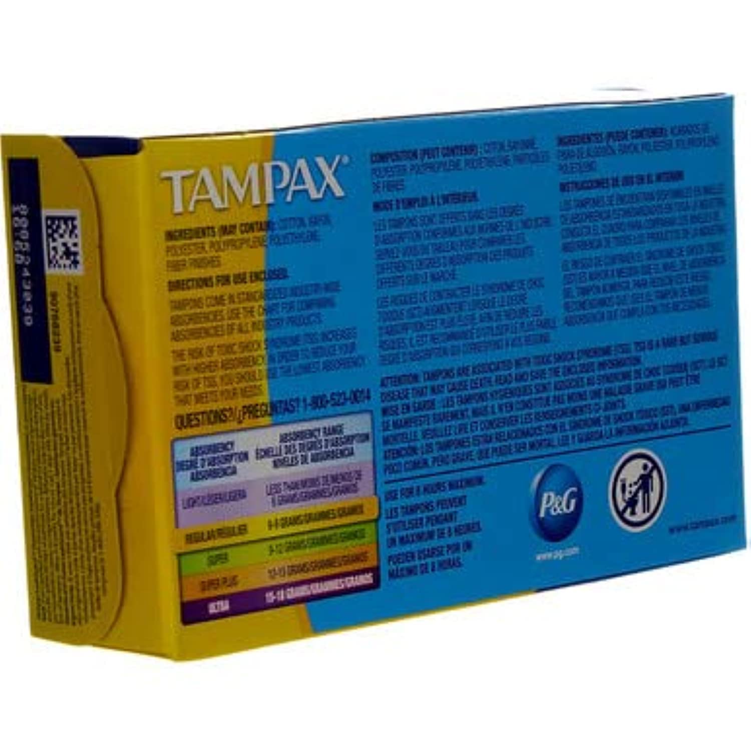 Protección de hasta 8 horas con Tampax Regular