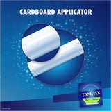 Tampax Tampón 80ct empaque: diseño ordenado para guardar fácilmente.