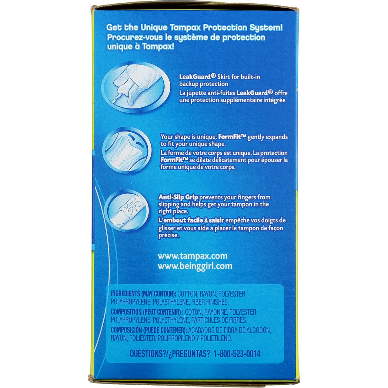 Uso de Tampax durante la actividad física con protección discreta.