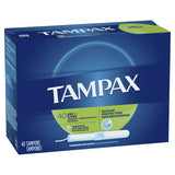 Tampax detalle del aplicador de cartón, inserción suave.