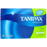 Tampax Tampones Super, enfoque en desecho por inodoro, uso diario.