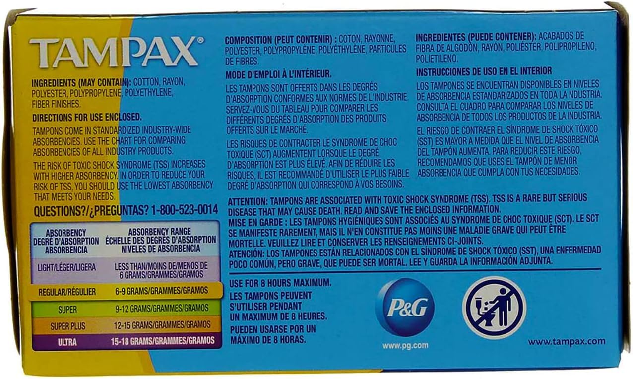 Tampax tampones regular con aplicadores desechables, comodidad en cada uso