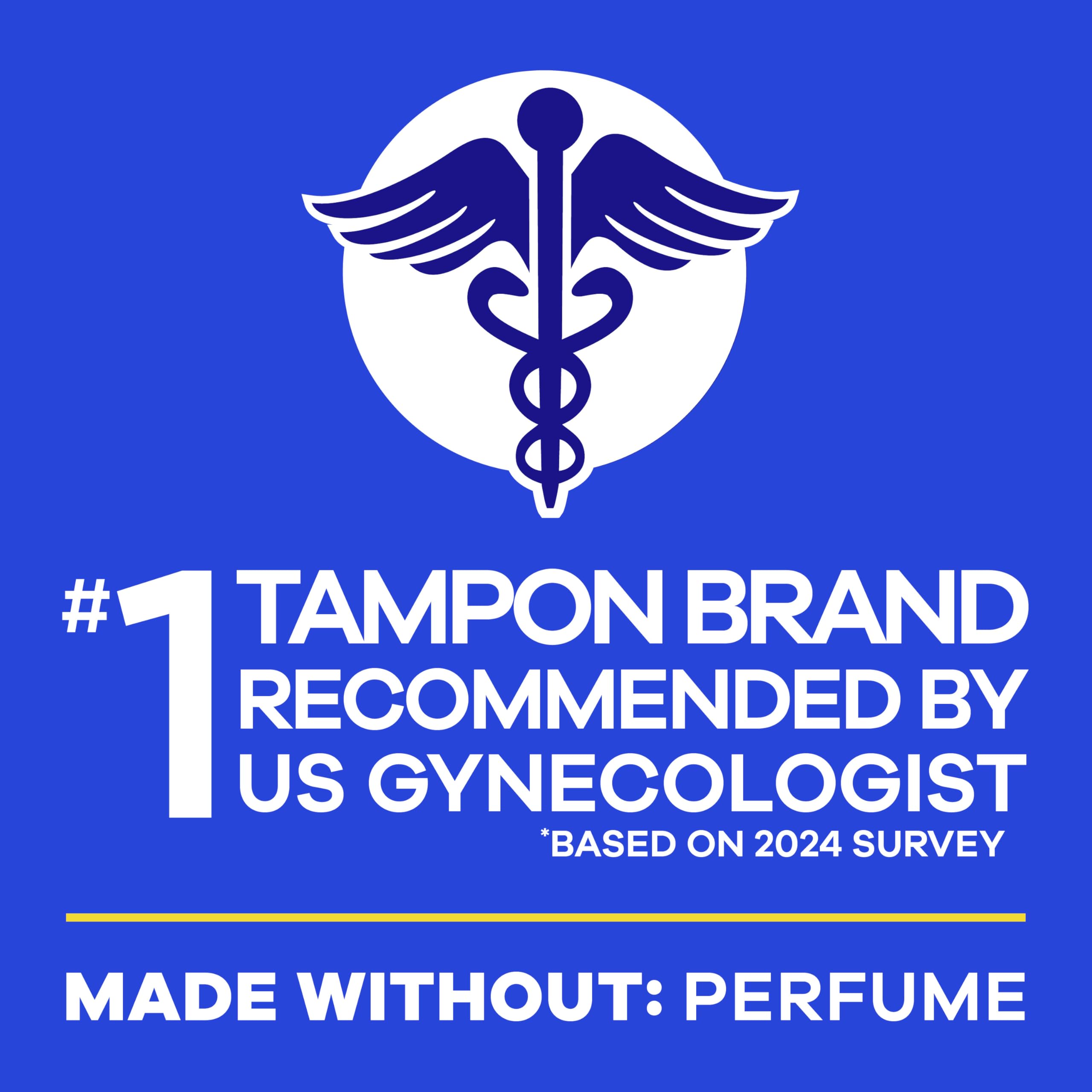 Tampones Tampax sin perfume para una experiencia neutra.