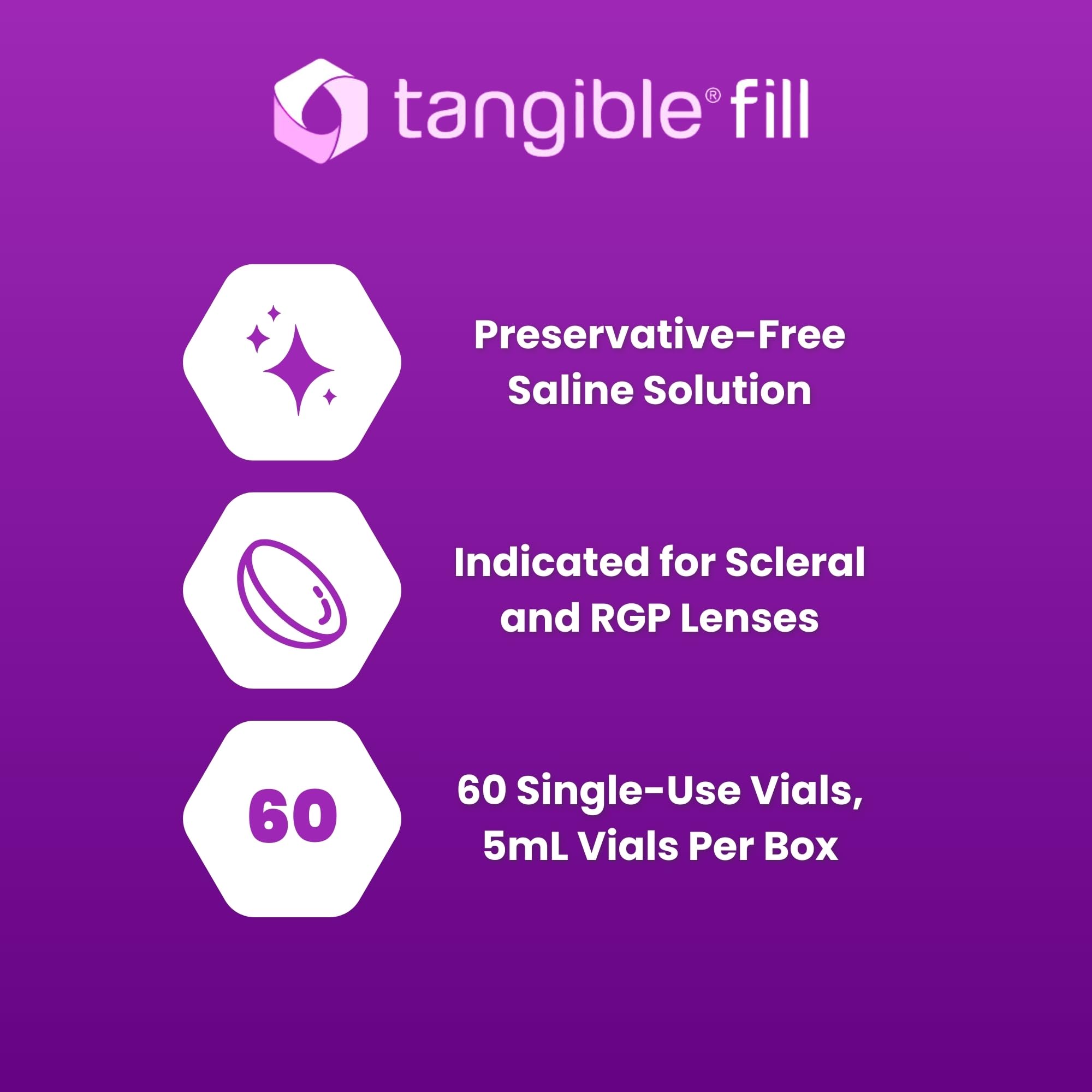 Tangible Fill: enjuague para lentes esclerales, reduciendo irritación potencial.