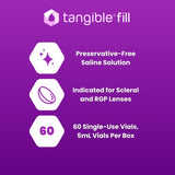 Tangible Fill: enjuague para lentes esclerales, reduciendo irritación potencial.