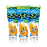 Tanner's Tasty Paste Ooh La La Naranja, embalaje atractivo para la rutina de cepillado.
