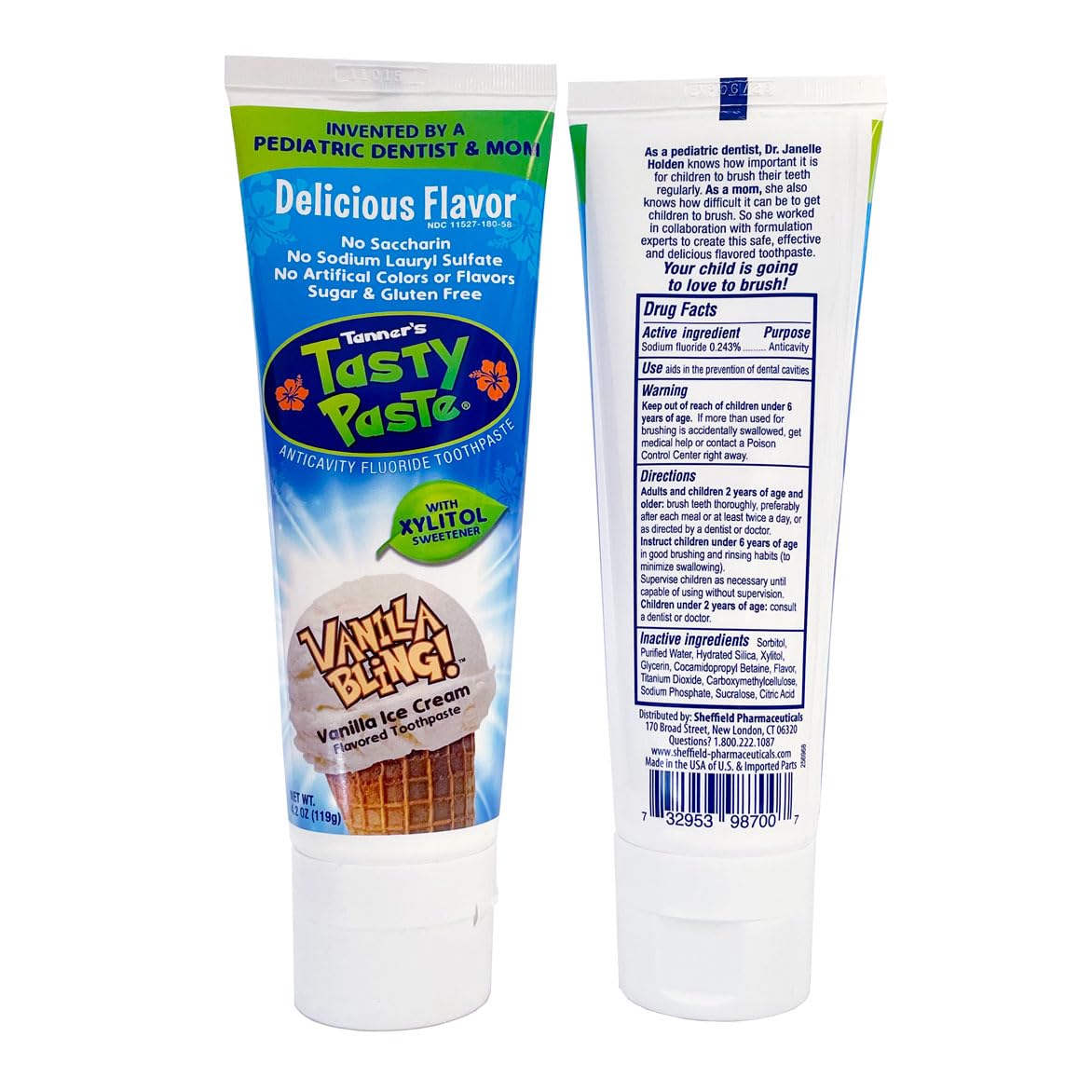 Sabor chocolate de Tanner's Tasty Paste para niños