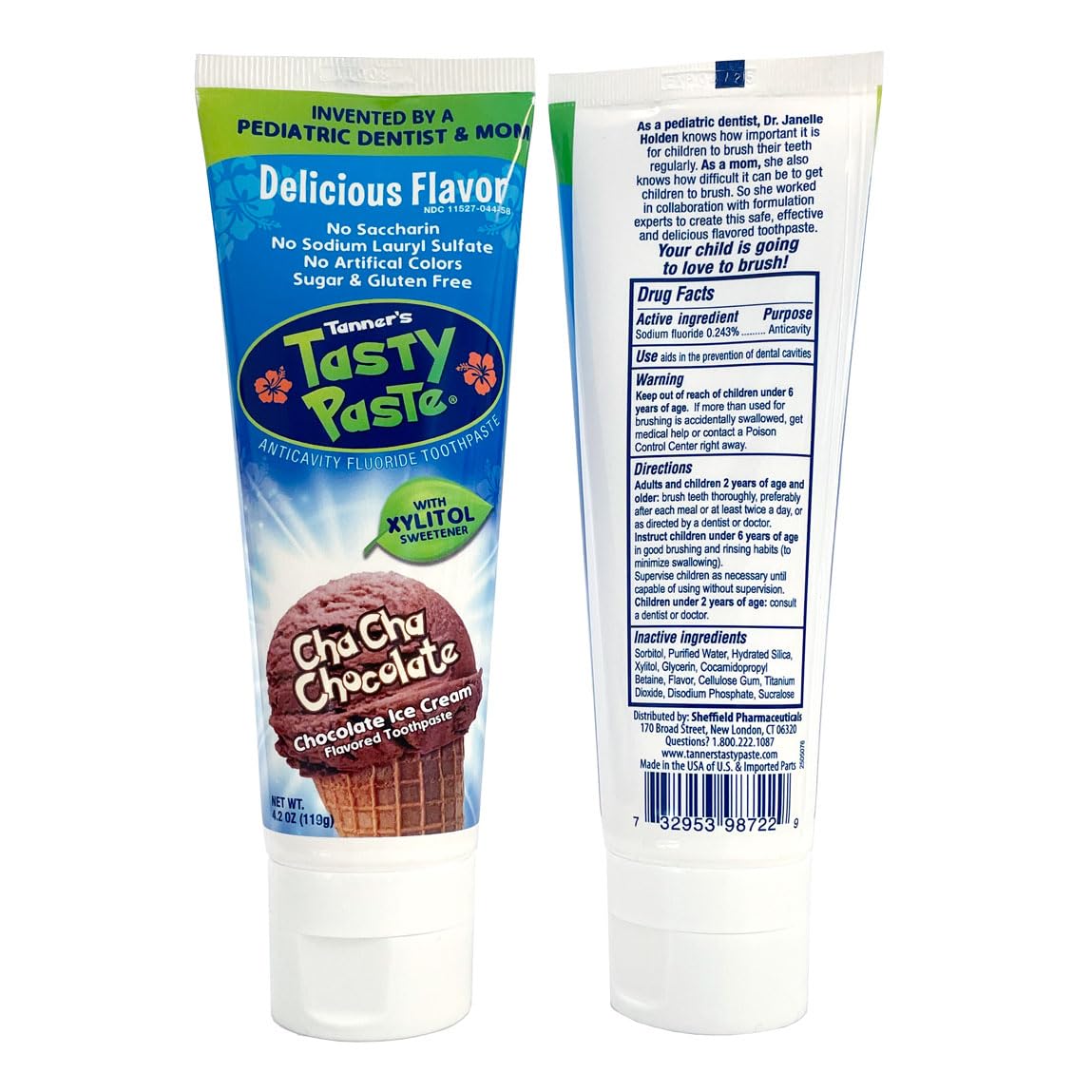 Sabor vainilla de Tanner's Tasty Paste para cepillado divertido